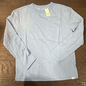 Gap Kids, Blue Long Sleeve, Pocket Tee